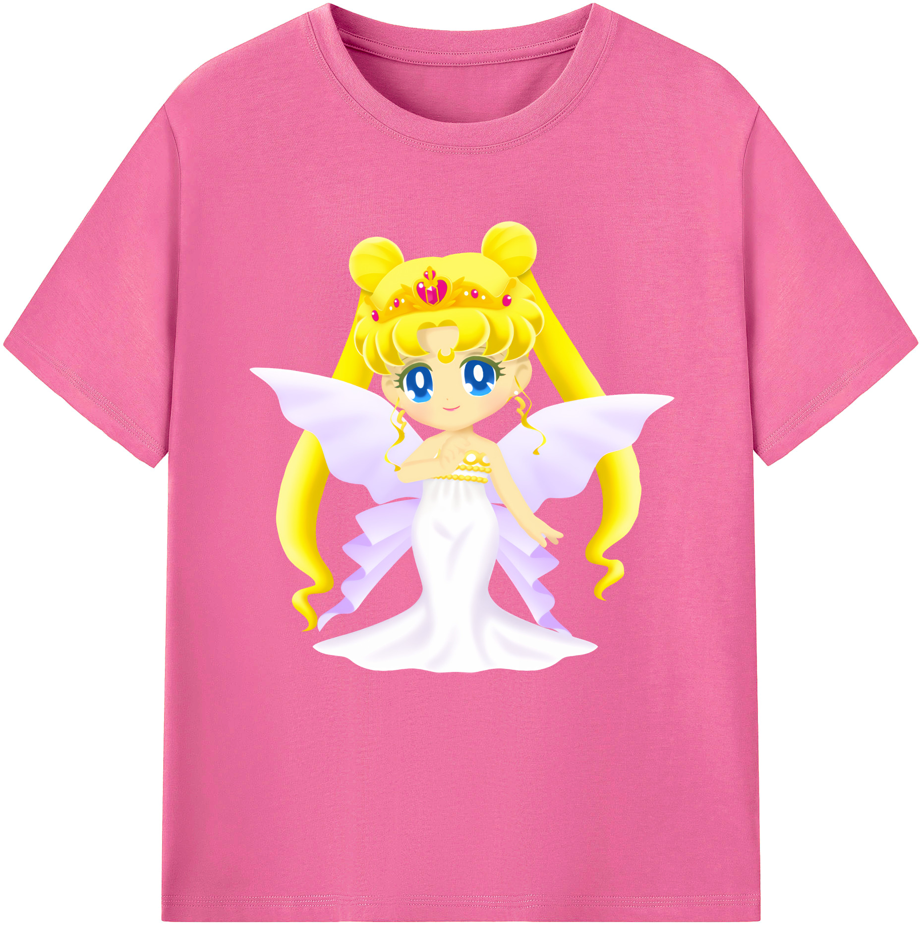 （画像用） 美少女戦士セーラームーン 愛野 美奈子 あいの みなこ Sailor Moon Aino Minako レディースカジュアルプリントTシャツ（綿100％）